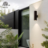 mirrea 18" Modern Outdoor Porch Light 2 Lights, Oil Rubbed Bronze, 2 Pack