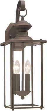 Sea Gull Lighting 8468-71 Jamestowne Outdoor Wall Lantern Outside Fixture, Two - Light, Antique Bronze | Lumora
