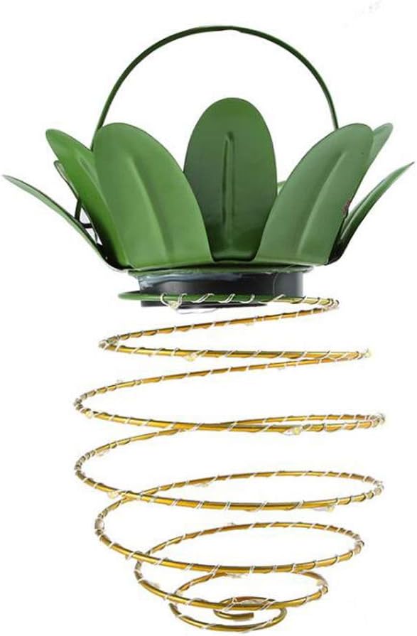 Pineapple Solar Light, Solar Pineapple Hanging Wire Light Outdoor Solar Garden Decorative Lights for Walkway Pathway Backyard Decoration Lamp Parties (Warm White) (1 Pack)