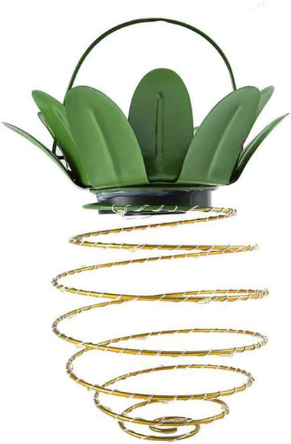 Pineapple Solar Light, Solar Pineapple Hanging Wire Light Outdoor Solar Garden Decorative Lights for Walkway Pathway Backyard Decoration Lamp Parties (Warm White) (1 Pack)