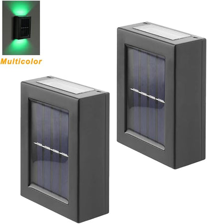 Outdoor Solar Deck Lights Path Garden Patio Pathway Stairs Step Fence Lamp 2pcs
