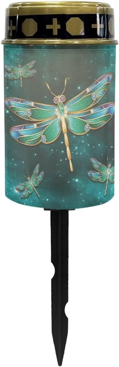 Dragonfly Solar Lights Outdoor LED Solar Light Long Lasting Solar Light Bright Solar Garden Lights Waterproof Garden Lights for Walkway Driveway Outdoors