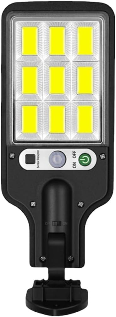 anso LED Solar Light Outdoor Garden PIR Motion Sensor 3 Modes Lamp Security Street Lamp Wall Yard (D,Without Remote)