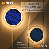 YiLaie Solar Step Dock Deck Stair Stick on Lights for Outside Solar Powered