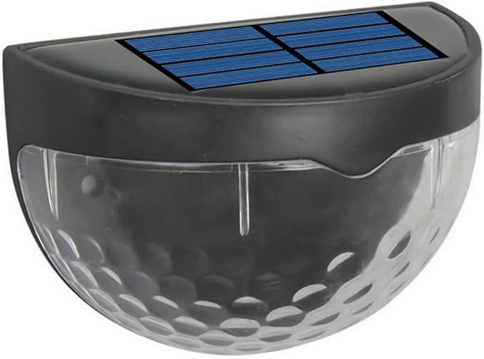 anso Solar LED Wall Light Home Garden Fence Yard Path Decor Street Lamp Waterproof (Warm White,Black) | Lumora