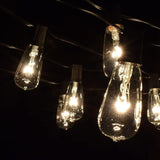 Hometown Evolution, Inc. Vintage Edison Outdoor String Lights (ST40 Clear - Black Wire, 25 ft) | Lumora