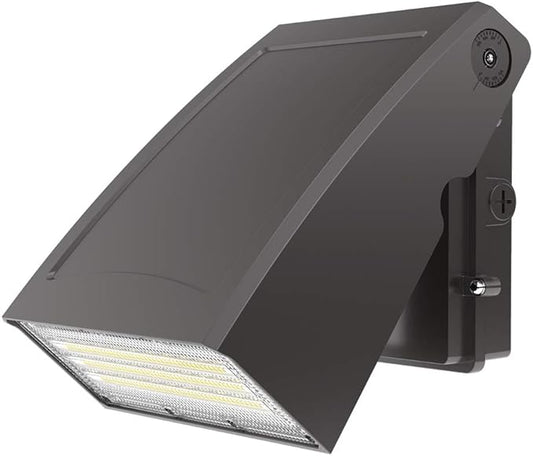 HYPERLITE Wall Pack 60W: 7800lm ETL Approved - 0-90°Adjustable Full Cut Off LED Wall Pack Light Residential Flood Outdoor Light for Buildings Loading Bay Parking Lot - 258W Matel-Halide Replacement