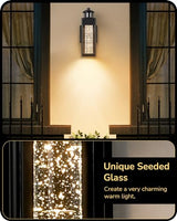 EDISHINE Motion Sensor Dusk to Dawn Outdoor Wall Lights, LED Porch Lights