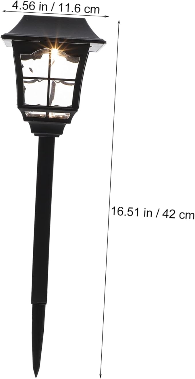 Happyyami 2pcs Solar Motion Lights Outdoor Solar Led Garden Lights for Path Garden Wedding Patio