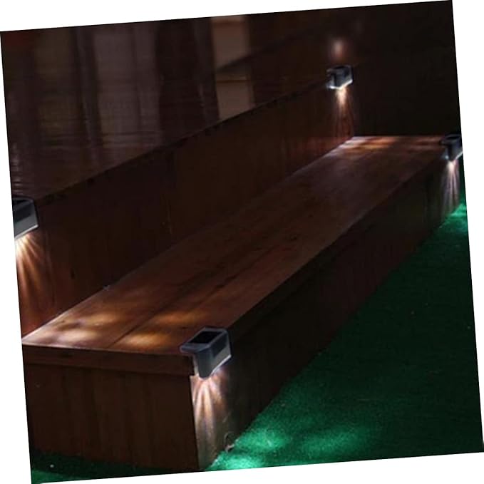 Operitacx Waterproof Solar Step Lights 6-Pack Led Stair Deck Lighting Outdoor Security Lights for Patio Yard Fence | Lumora