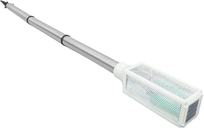 BESTonZON Solar Stake Light Outdoor Solar Pathway Lights for Patio and Garden White LED Lawn Lighting Warning Lamp for Yard and Courtyard