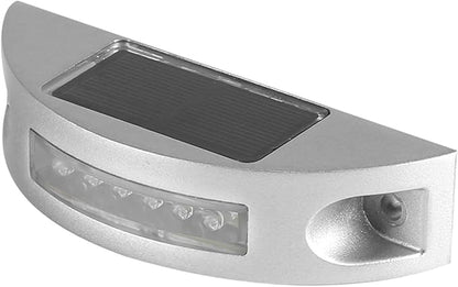 Solar Pathway Light, Casting Aluminum, 6 LED Waterproof - Long Lasting Illumination, Eco - Friendly Solar Charging, Ideal for Driveway and Garden (Red)