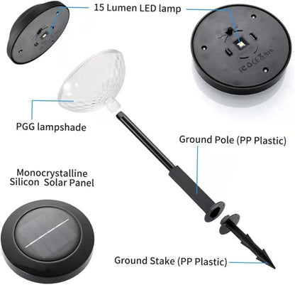 Solar Pathway Lights LED Garden Stake Lights Outdoor Decor Light Solar Powered Lamp for Patio Garden Lighting