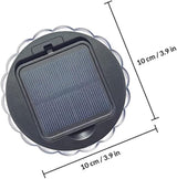 Milisten 2pcs Solar Garden Light Wall Lamps Outdoor Solar Powered Decorative Yard Lighting for Patio Fence White | Lumora