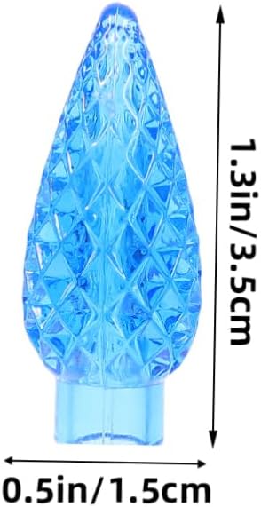 Homoyoyo 100pcs Blue Nut Pendant Night Light Bulbs Covers Novelty Bulb Covers for Outdoor Light Easy Installation