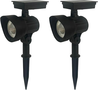 SEDLAV Solar Outdoor Lights Waterproof - Solar Powered Black Metal Color Lock LED Spotlight - Motion Sensor Outdoor Lights, Solar Lights Outdoor Waterproof Path Lights for Yard, Garden