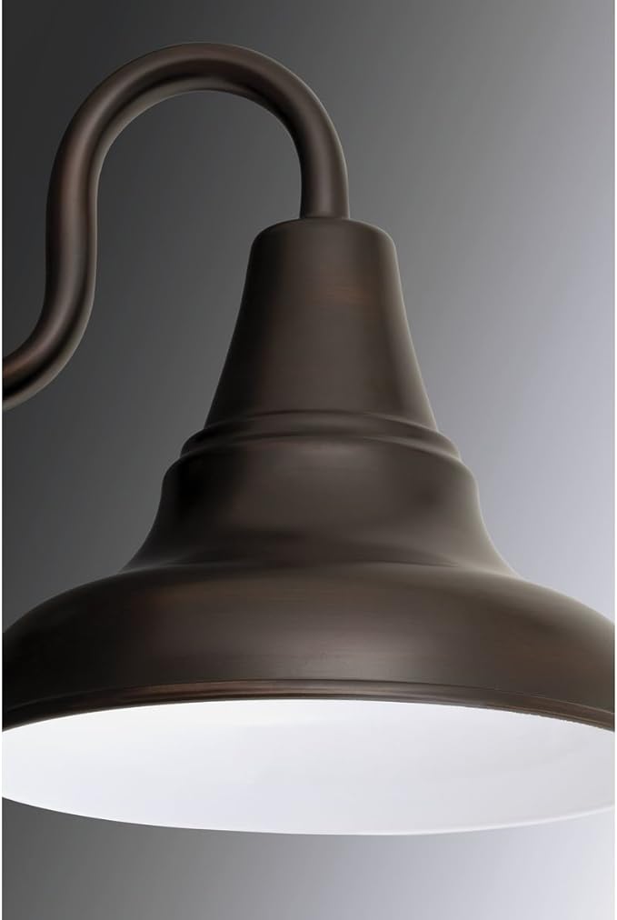 Progress Lighting P5622-20 LED District Collection 1-Light Farmhouse Outdoor Wall Lantern Light, Antique Bronze | Lumora