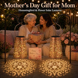 LeiDrail Butterfly Solar Lanterns, Outdoor Hanging Garden Lights, 2 Pack