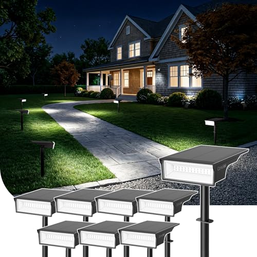 Consciot Solar Spot Lights Outdoor Tunable White 8 Pack