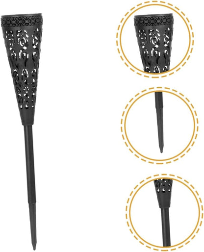 4pcs Solar Pathway Lights Outdoor LED Garden Landscape Lighting Waterproof Solar Powered Lawn Yard Decorative Warm White