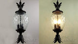 1-Light Outdoor Hanging Lights European Traditional Porch Patio Pineapple Shape Pendant Lighting For Study Room | Lumora