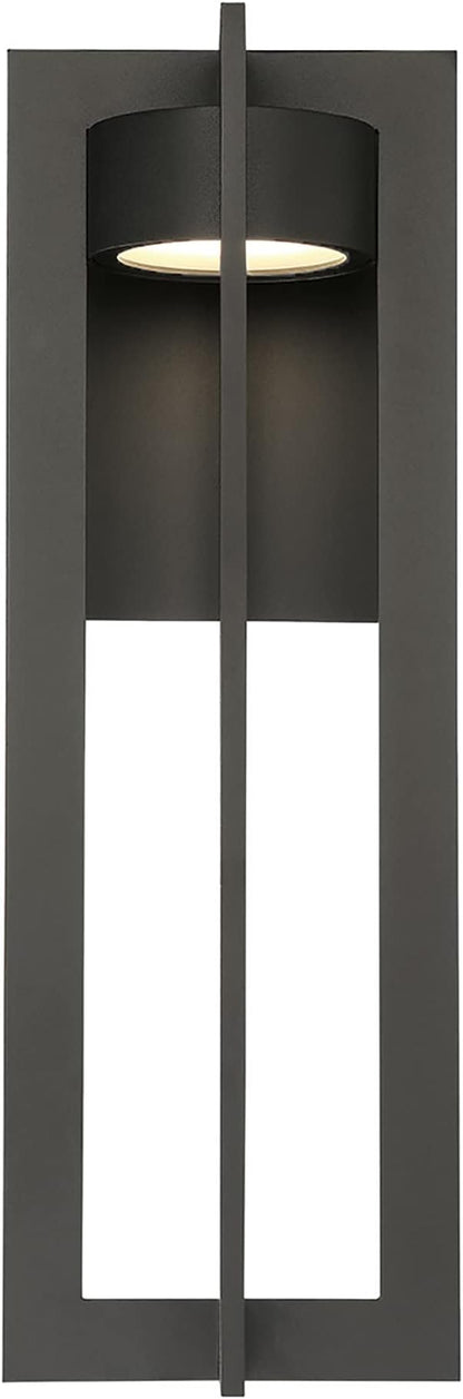 WAC Lighting dweLED, Chamber 25in LED Indoor and Outdoor Wall Light 3000K in Bronze