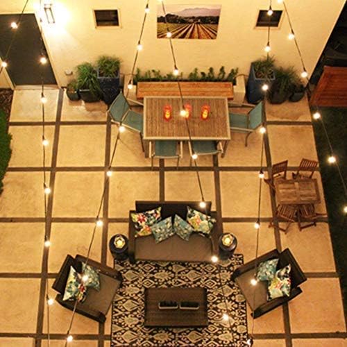 10Ft Outdoor String Lights Waterproof with 10 ST40 E17 Edison Replacement Lights Bulbs, Vintage Patio String Lights | Lumora
