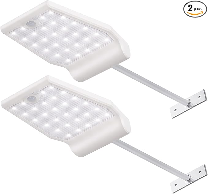 InnoGear Solar Gutter Lights Outdoor Waterproof, 29 LED Motion Sensor Lighting with 4 Modes, Mounting Pole for | Lumora