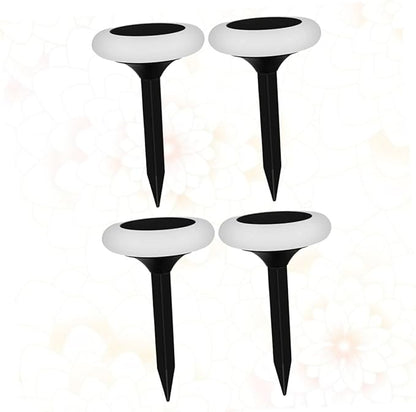 Gadpiparty 4pcs Energy-Saving Solar Pathway Lamp RGB Solar Lamp for Driveway Patio Decorations