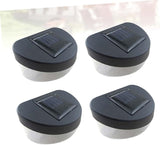 4pcs Solar Outdoor Garden Light Led Fence Light Led Black Shell White for Pathway Garage Porch and Wall Decoration | Lumora
