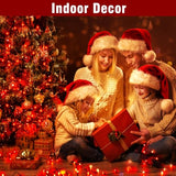 Nisocy 400FT Red Christmas String Lights with Remote, Green Wire LED Mini Lights, 8 Modes, Timer, Plug-in Indoor Outdoor Lights for Large Trees, Fences, Valentine’s Day, Halloween and Christmas Decor