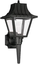 Generation Lighting 8720-32 Polycarbonate Outdoor Wall Lantern Outside Fixture, One - Light, Black | Lumora