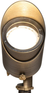 VOLT Top Dog 12V Cast Brass Outdoor Spotlight (Bronze) with 5W 2700K Warm White 400 Lumen MR16 LED Bulb for Low | Lumora