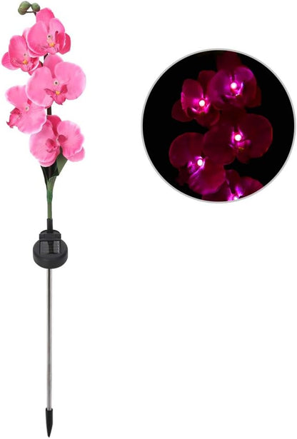 Garden Solar Lights Waterproof Solar Moth Orchid Lights Activated Patio LED Lights Garden Path Lawn Lights Automatic Solar Path Lights