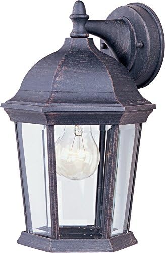 Maxim Cast-One Light Outdoor Wall Mount in Early American Style-8 Inches Wide by 12 inches high-Pewter Finish | Lumora