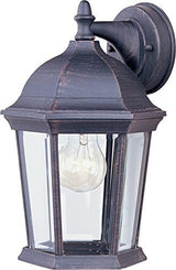 Maxim Cast-One Light Outdoor Wall Mount in Early American Style-8 Inches Wide by 12 inches high-Pewter Finish | Lumora