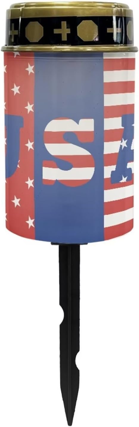 Solar Pathway Lights Outdoor,American Flag Solar Lights Outdoor, Waterproof Solar Garden Lights Solar Powered | Lumora