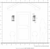 Livex Lighting 20992-12 Delancey - 16" One Light Outdoor Wall Lantern, Satin Brass Finish with Clear Glass | Lumora