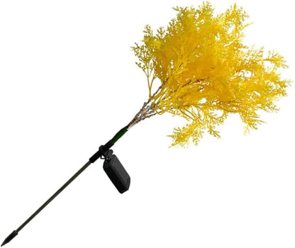 Solar Garden Lamp Solar Power Landscape Stick Light Yellow Outdoor Lawn Pathway Lighting Decorative Stake Light for Garden Villa
