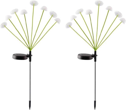 LED Solar Garden Lights Mushroom, Waterproof Solar Pathway Lights Outdoor, for Patio, Festival, Wedding, Party Decor Jellyfish Ambiance