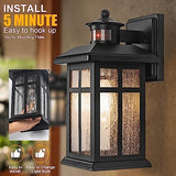 Brilvibera Outdoor Wall Light Motion Sensor, Dusk to Dawn Outdoor Lighting