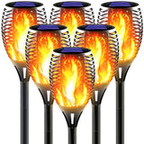 Solar Torch Light with Flickering Flame for Halloween Decorations