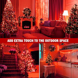 Outside LEDs Warm White LED String Lights – 70FT Transparent Wire, Waterproof & Connectable Christmas Tree Lights for Indoor Outdoor Holiday Décor