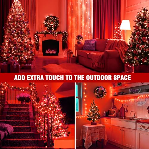 LED Fairy Lights, Connectable Clear Wire String Lights with Timer