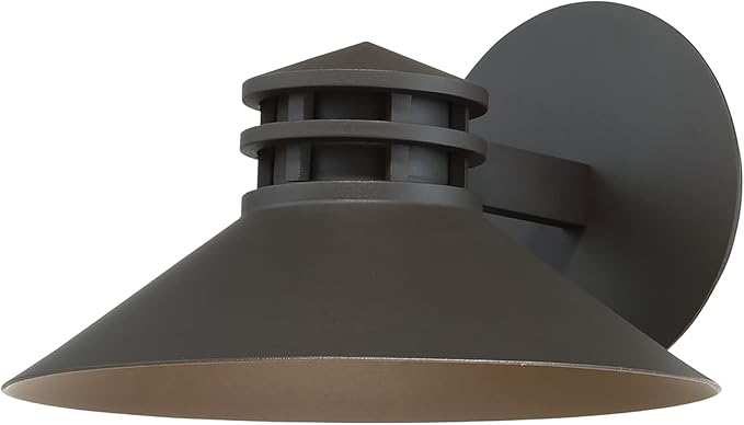 WAC Lighting dweLED, Sodor 10in LED Indoor and Outdoor Wall Light 3000K in Bronze