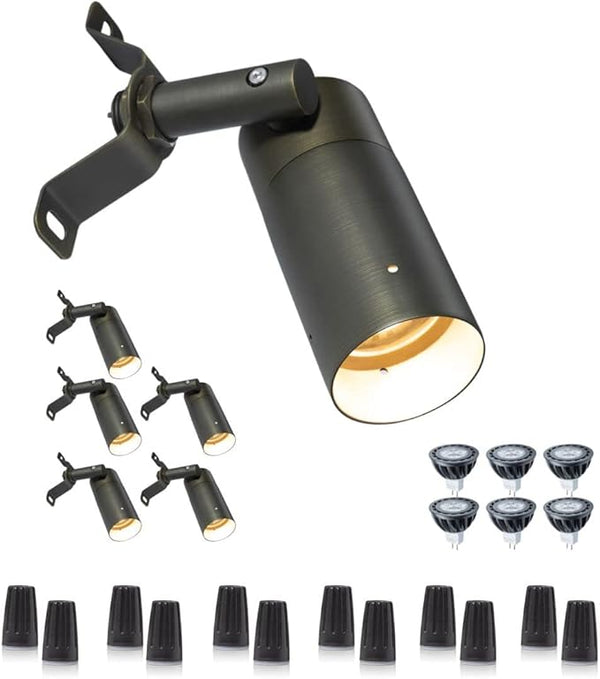 Gardenreet Brass Low Voltage Down Lights, 12V Outdoor LED Landscape Spot Downlights for Pillar Tree Gazebo | Lumora