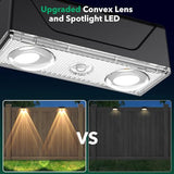Solar Fence Lights Outdoor, 12 Pack Black Fence Lights Solar Powered