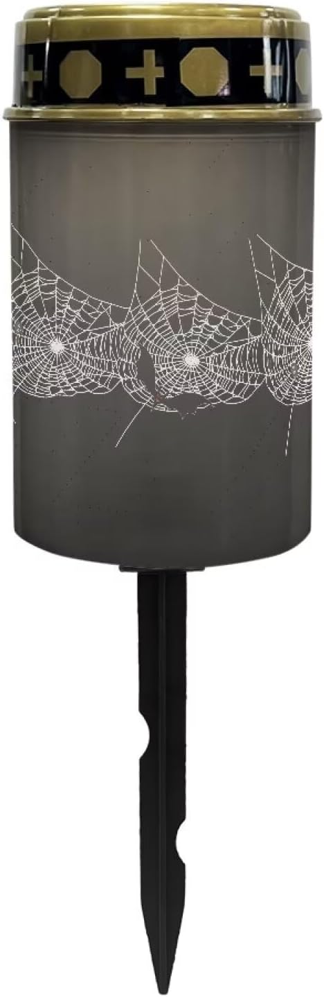 Cobweb Solar Garden Light Waterproof Solar Light Outdoor Water Resistant LED Solar Light Halloween Decoration Landscape Path Light for Yard Walkway Driveway Long Lasting