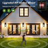 BesLowe Motion Sensor Outdoor Wall Light Fixture, Dusk to Dawn Porch Light
