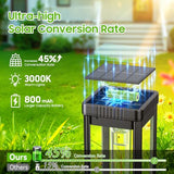 KOOPER Taller Solar Pathway Lights Outdoor, 2 Pack Upgraded Brighter Solar Garden Lights Solar Powered, Up to 15 Hours Outdoor Solar Lights for Yard Landscape Walkway Driveway Sidewalk (Warm White)